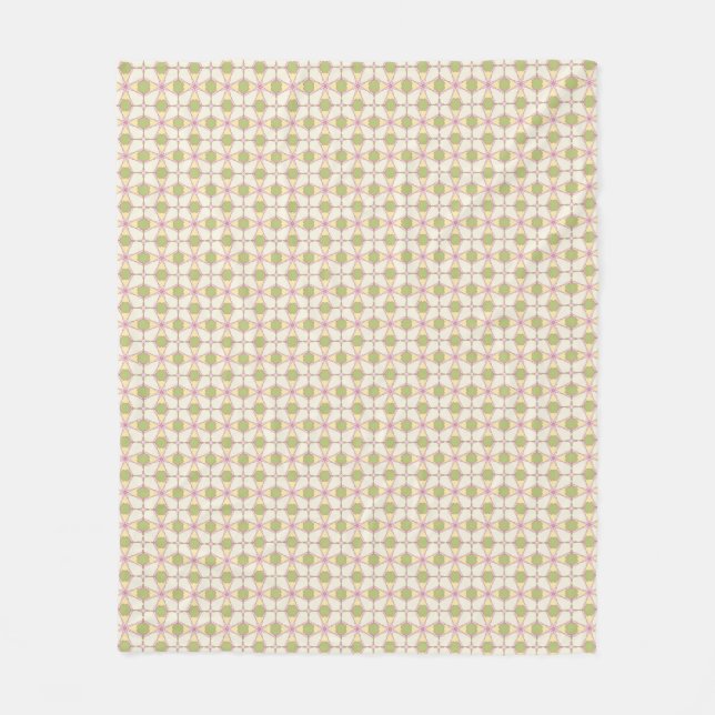 Bunter Retro Musterhintergrund 3 Fleecedecke (Vorderseite)