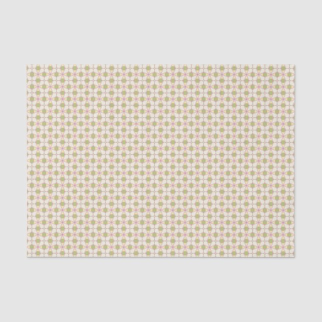 Bunter Retro Musterhintergrund 3 Seidenpapier (Vorderseite)