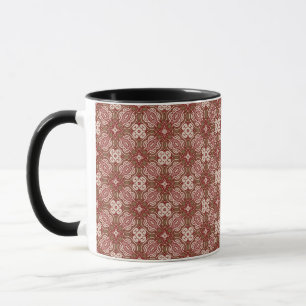 Bunter Retro Musterhintergrund 4 Tasse