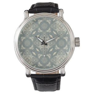 Bunter Retro Musterhintergrund 5 Armbanduhr
