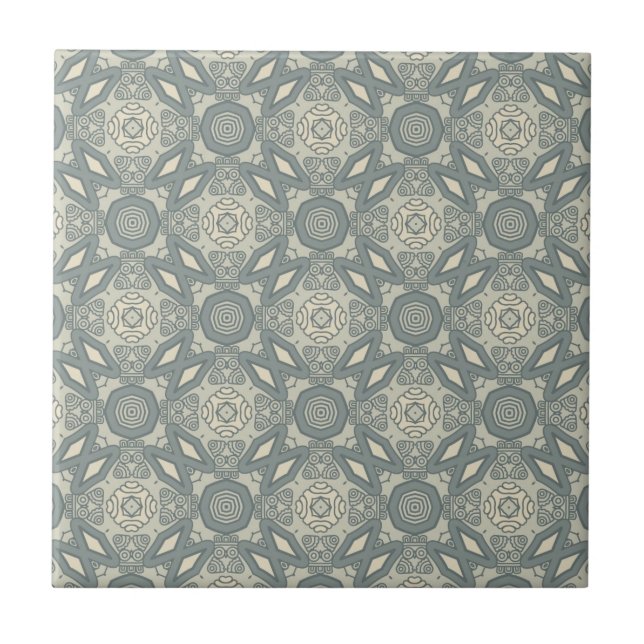Bunter Retro Musterhintergrund 5 Fliese (Vorderseite)