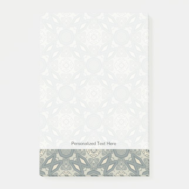 Bunter Retro Musterhintergrund 5 Post-it Klebezettel (Vorderseite)