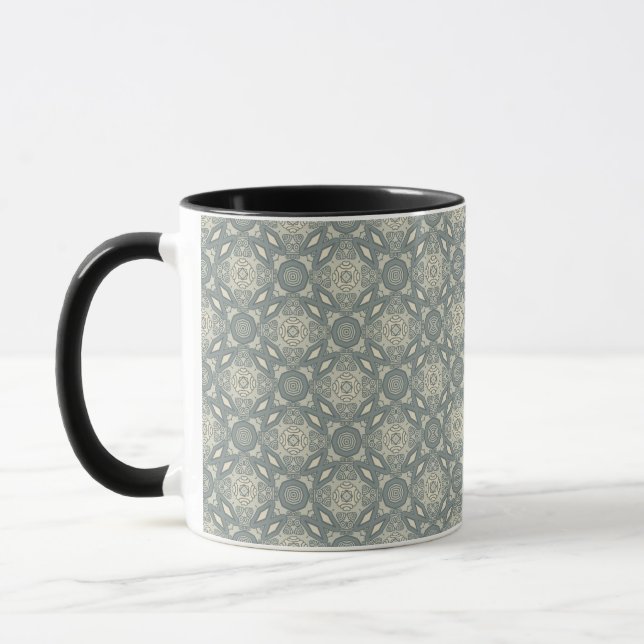 Bunter Retro Musterhintergrund 5 Tasse (Links)