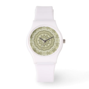 Bunter Retro Musterhintergrund 6 Armbanduhr
