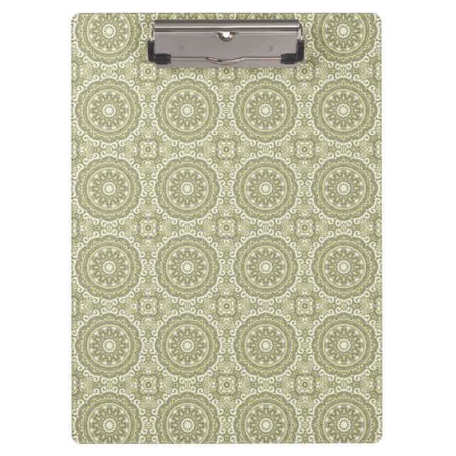 Bunter Retro Musterhintergrund 6 Klemmbrett (Vorderseite)