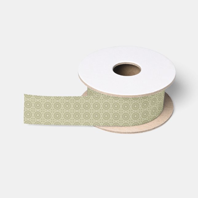 Bunter Retro Musterhintergrund 6 Satinband (Spule)