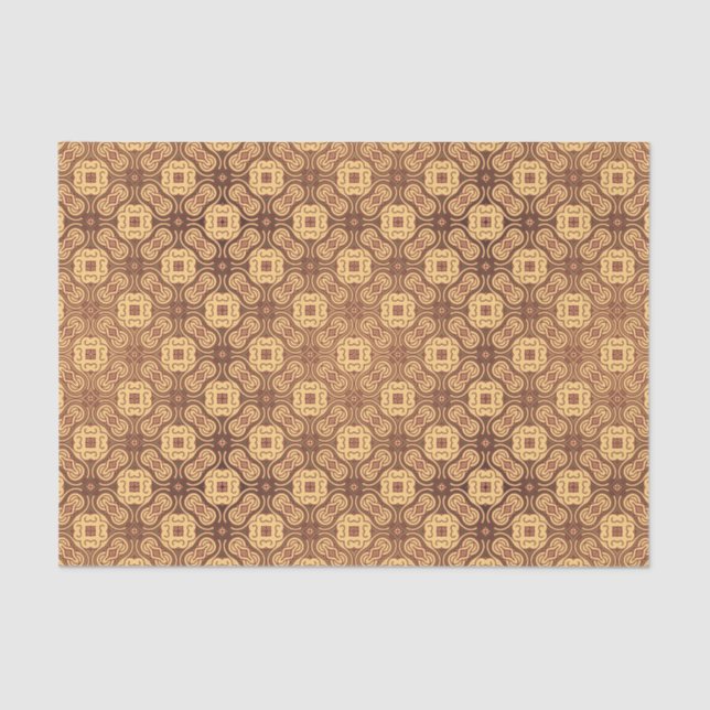 Bunter Retro Musterhintergrund Seidenpapier (Vorderseite)