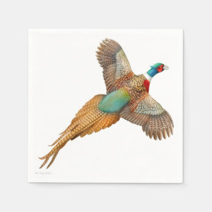 Bunter Ring-Necked Fasan-Papierservietten Serviette