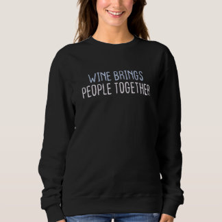 Bunter sarkastischer Scherzwein bringt Menschen zu Sweatshirt