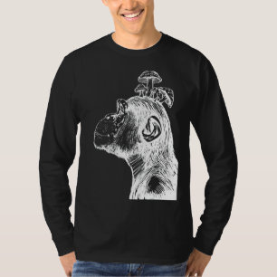 Bunter Schimpanse Liebe Frauen Niedlich Lachender  T-Shirt