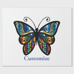 Bunter Schmetterling Thunder_Cove Geschenkpapier