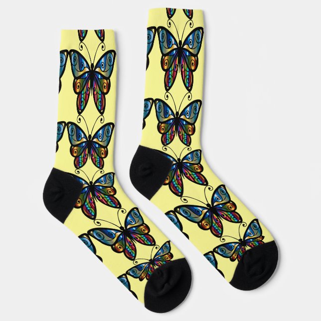 Bunter Schmetterling Thunder_Cove Socken (Rechts)