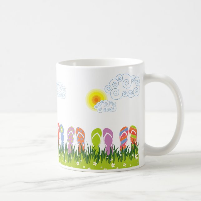 Bunter Sommer drehen Reinfall-Spaß im Sun-Garten Kaffeetasse (Rechts)