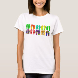 Bunter Sommer drehen Reinfälle um T-Shirt