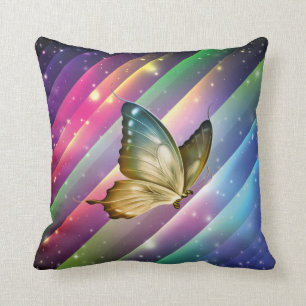 Bunter Sommer-Schmetterling Kissen