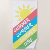 Bunter Sommerzeit-Sonnenschein und Streifen