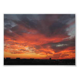 Bunter Sonnenuntergang Fotodruck