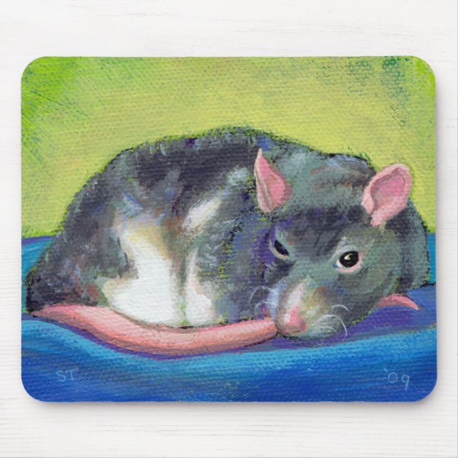Bunter Spaß des schönen intelligenten Haustieres Mousepad (Vorne)