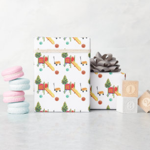 Bunter Spielplatz Geschenkpapier
