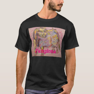 bunter Stier Pamplona T-Shirt