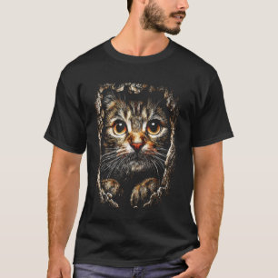 Bunter Tabby-Katzenliebhaber Herbst Ästhetik Kätzc T-Shirt