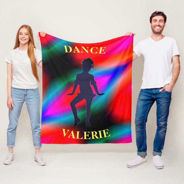 Bunter Tanz-Fleece-Decke Fleecedecke (Beispiel)