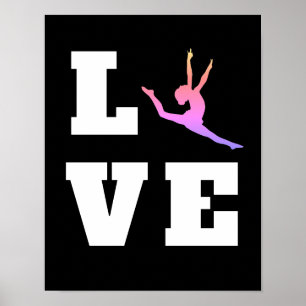 Bunter Tänzer des Liebe-Tanz-  Poster