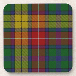 Bunter Tartan-karierter Untersetzer