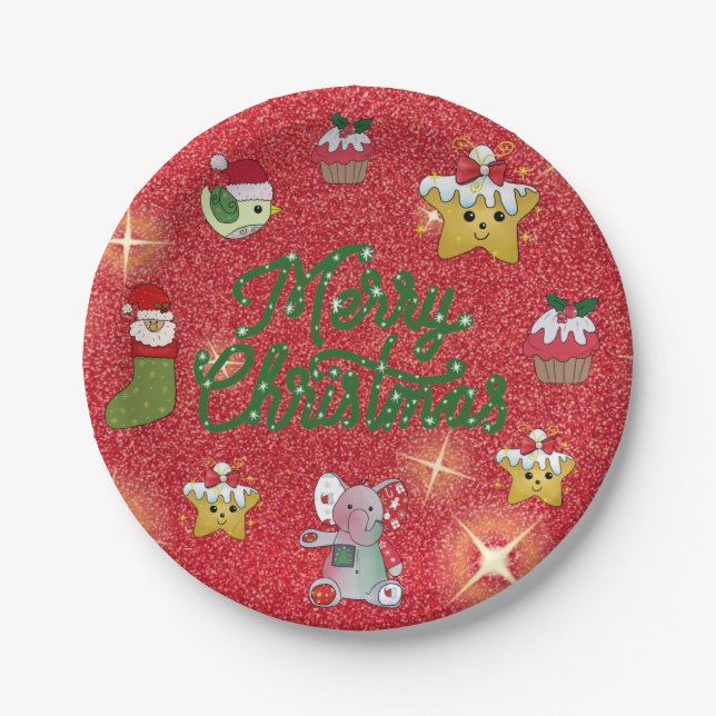 Bunter Teller (Vorderseite)