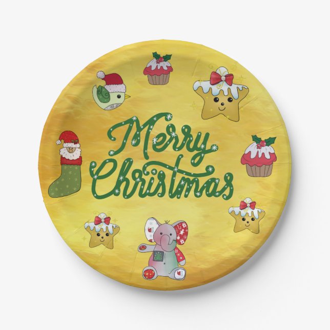 Bunter Teller (Vorderseite)