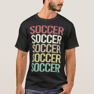 Bunter Text Fußball T-Shirt