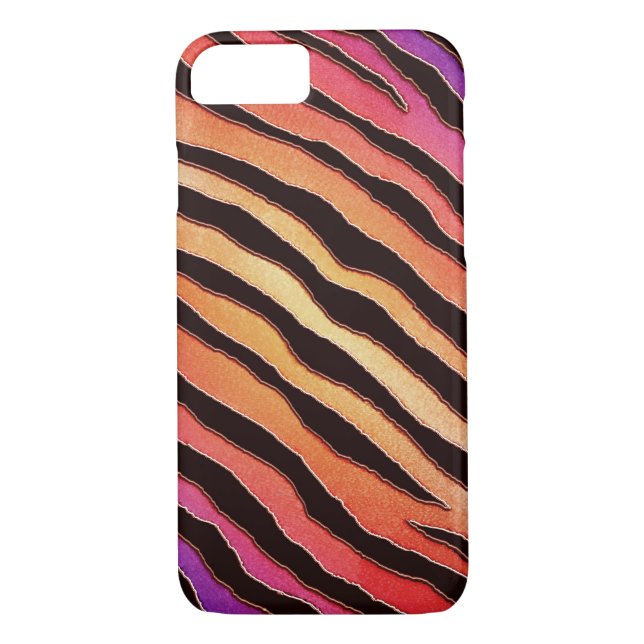 Bunter Tiger-Tierdruck iPhone 7 Fall Case-Mate iPhone Hülle (Rückseite)