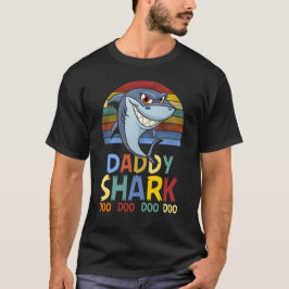 Bunter Vati-großer Haifisch T-Shirt