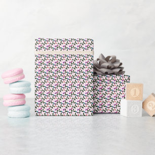Bunter Vogel Florales Nahtloses Muster Wandteppich Geschenkpapier