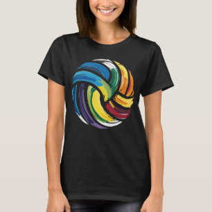 Bunter Volleyball-Ball T-Shirt