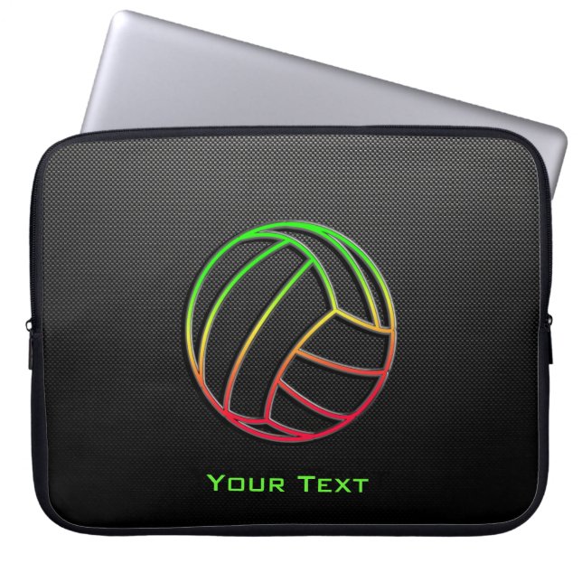 Bunter Volleyball Laptopschutzhülle (Vorderseite)