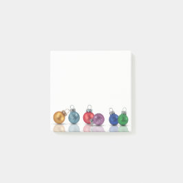 Bunter WeihnachtsGlitzer verziert Posten-it® Post-it Klebezettel