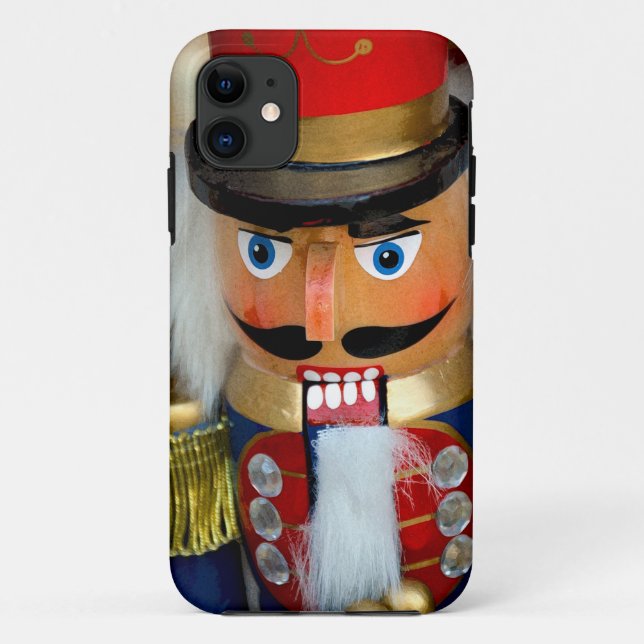 Bunter Weihnachtsnussknacker Case-Mate iPhone Hülle (Rückseite)