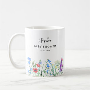 Bunter Wildblumen-Baby-Shower-Feier Kaffeetasse