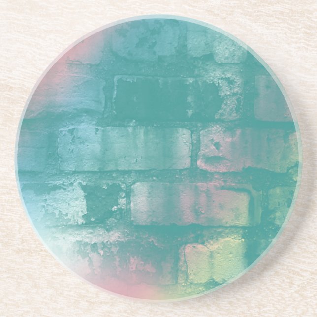 Bunter Ziegelstein-Untersetzer Sandstein Untersetzer (Vorne)