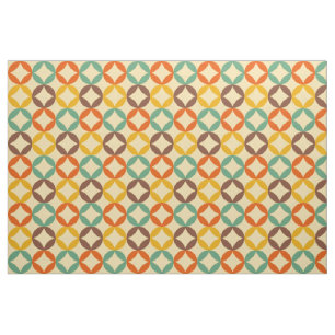 buntes 70erart-Saphirmuster Stoff