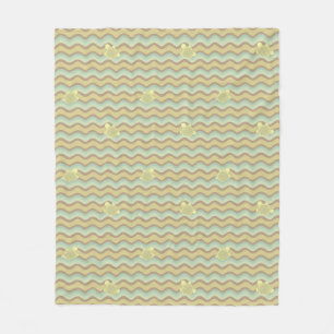 buntes abstraktes Muster, Wellen Fleecedecke