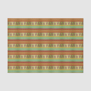 Buntes afrikanisches Masken-Streifen Kente Muster Seidenpapier