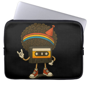 Buntes Afro-Kassette-Charakter-Sticker Laptopschutzhülle