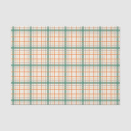 Buntes aquamarines kariertes Muster-Seidenpapier Seidenpapier