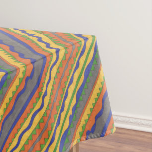 Buntes aztekisches Stammes- Muster Tischdecke