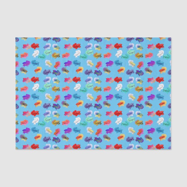 Buntes Betta Aquarium-Fisch-Seidenpapier Seidenpapier (Vorderseite)