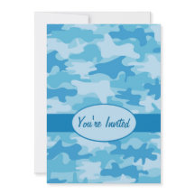 Buntes blaues Camouflage-Tarnungs-Party-Ereignis