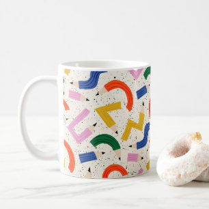 Buntes Bleistift-Schulbedarf-Muster Kaffeetasse