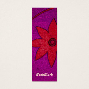 buntes Blumen-Lesezeichen